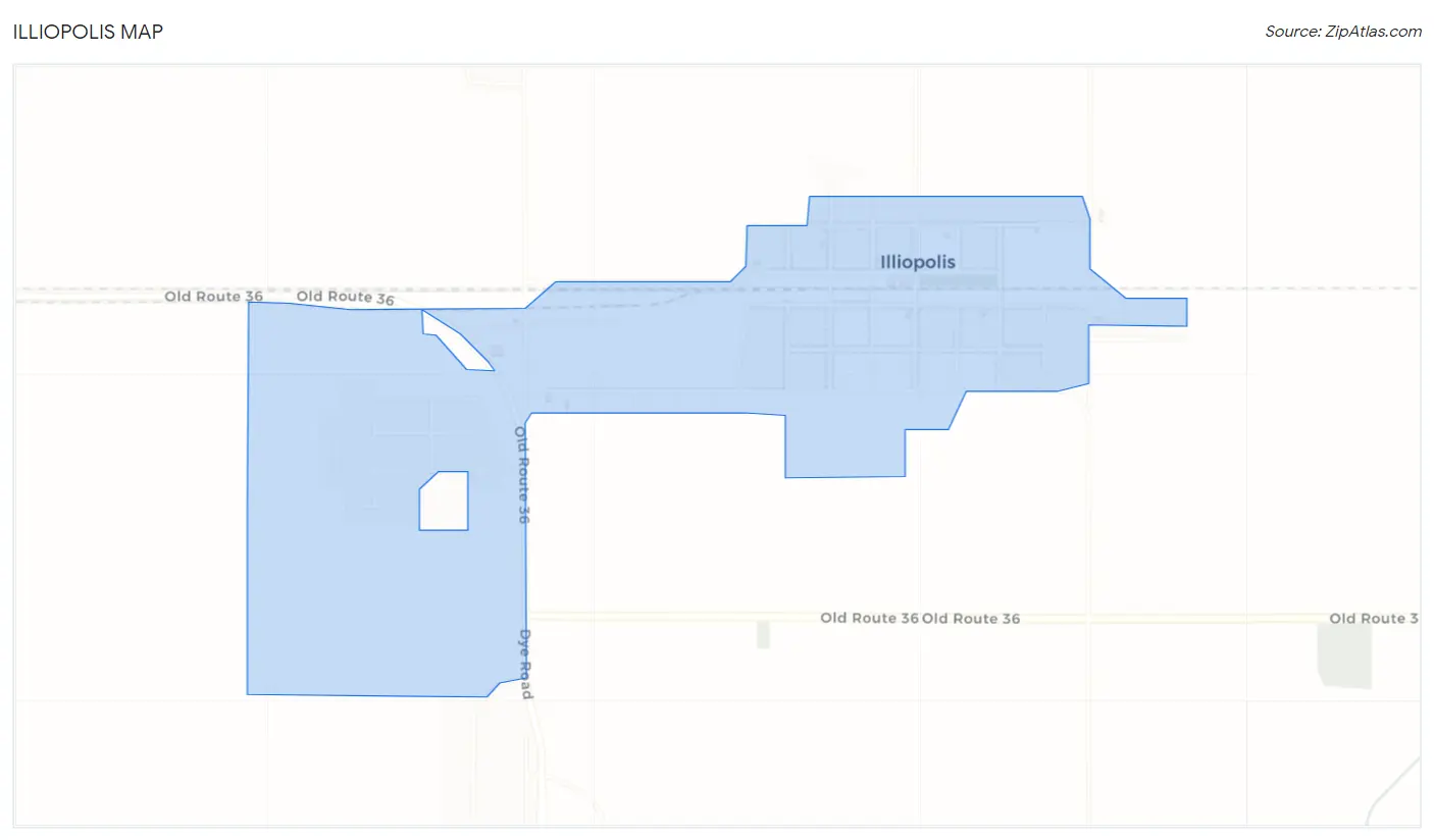 Illiopolis Map