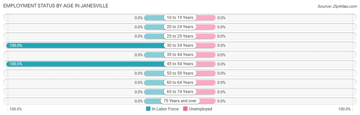 Employment Status by Age in Janesville
