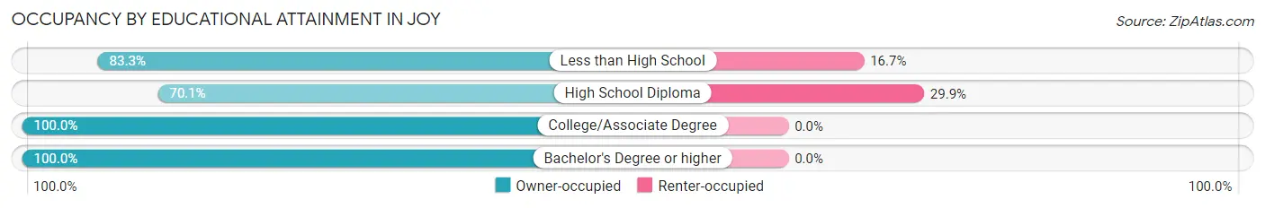 Occupancy by Educational Attainment in Joy