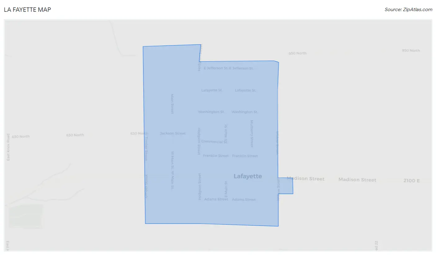 La Fayette Map