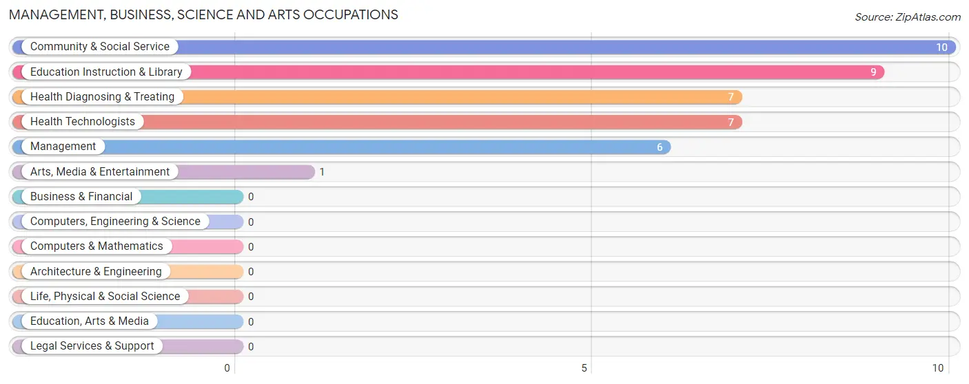 Management, Business, Science and Arts Occupations in Little York