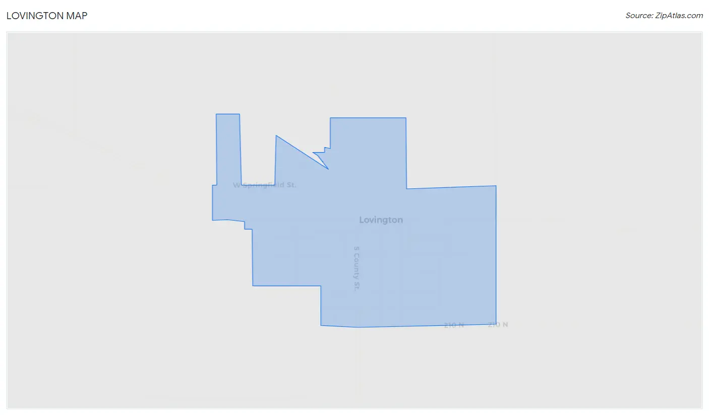 Lovington Map