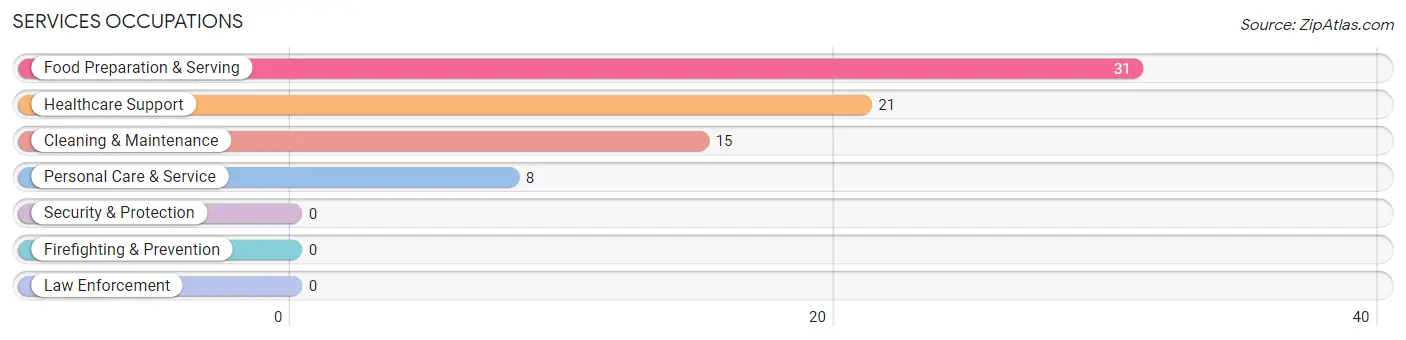 Services Occupations in Macon