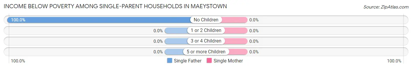 Income Below Poverty Among Single-Parent Households in Maeystown