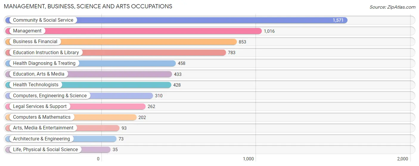 Management, Business, Science and Arts Occupations in Matteson