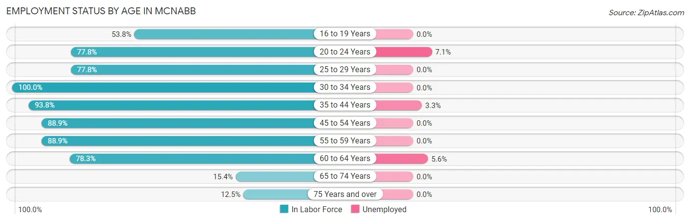 Employment Status by Age in McNabb