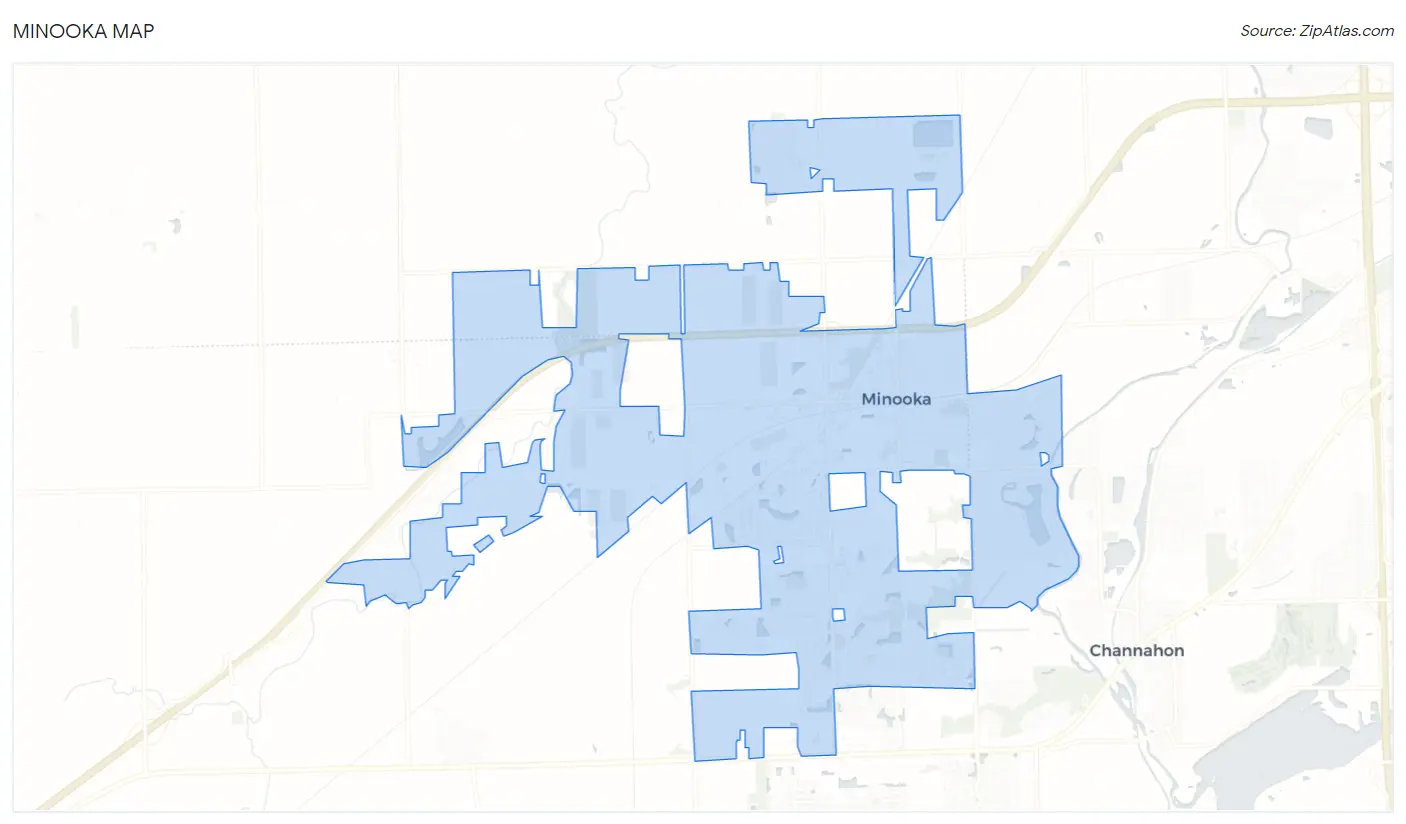 Minooka Map