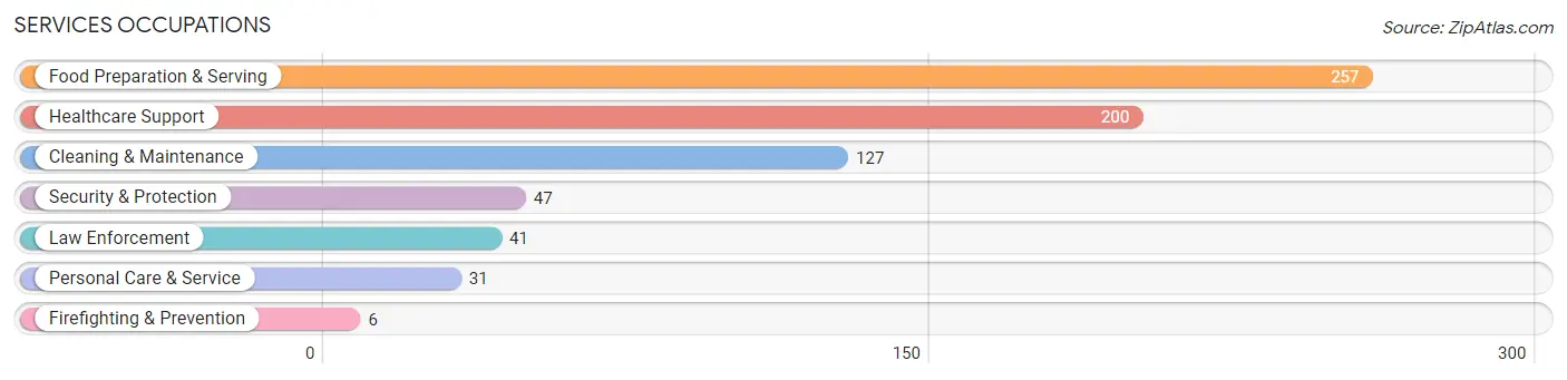 Services Occupations in Mount Carmel