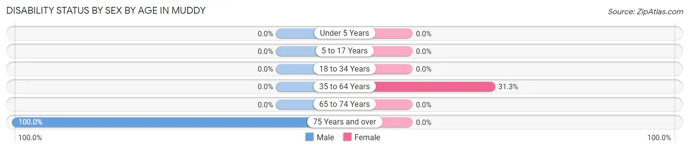 Disability Status by Sex by Age in Muddy