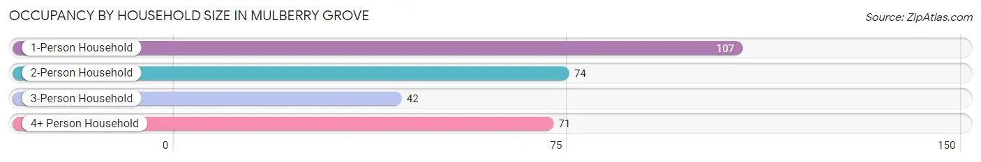 Occupancy by Household Size in Mulberry Grove