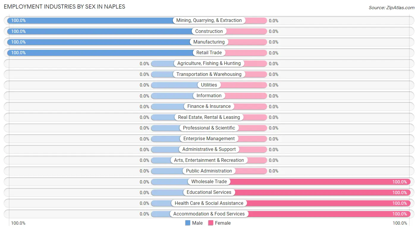 Employment Industries by Sex in Naples