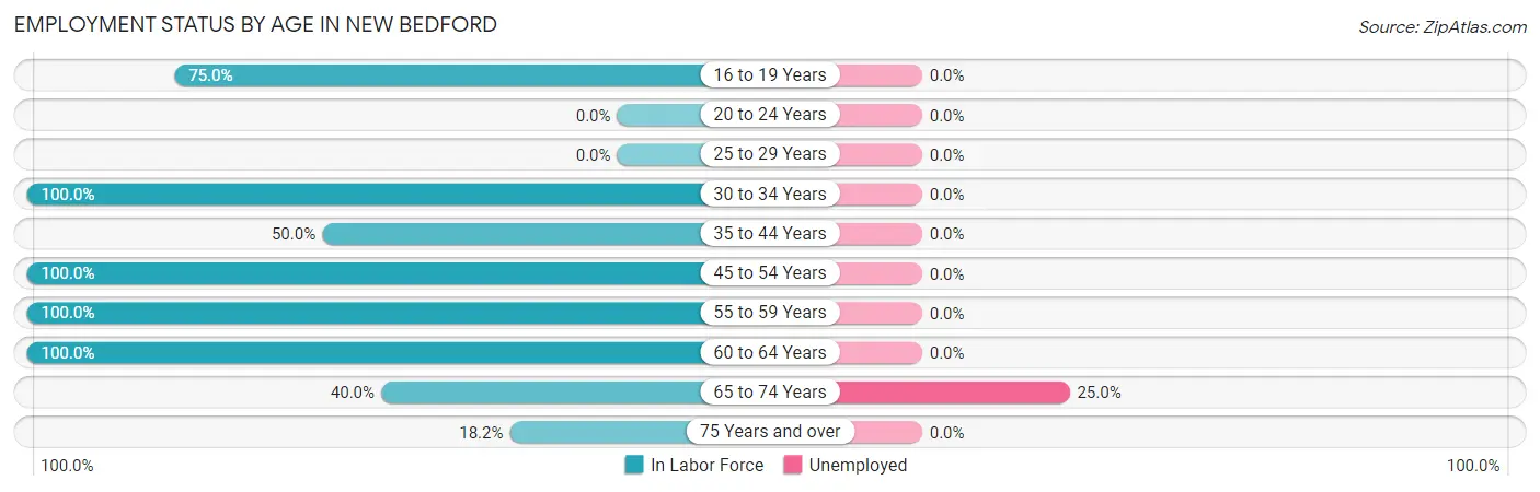 Employment Status by Age in New Bedford