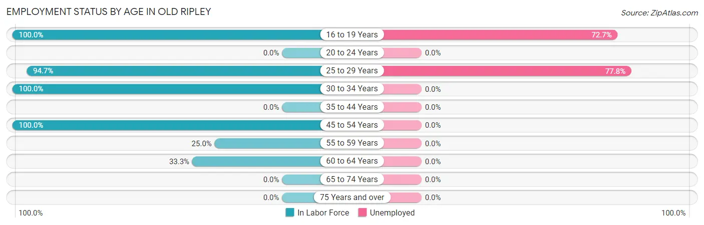 Employment Status by Age in Old Ripley