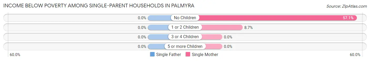 Income Below Poverty Among Single-Parent Households in Palmyra