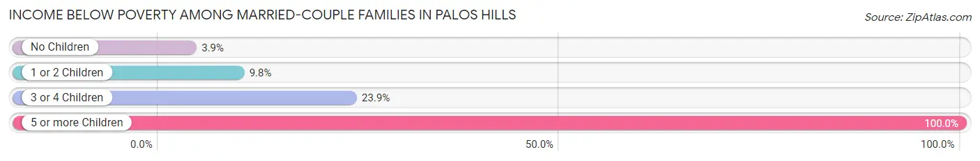 Income Below Poverty Among Married-Couple Families in Palos Hills