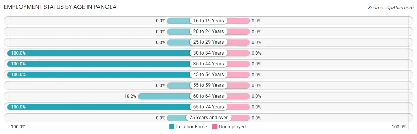 Employment Status by Age in Panola