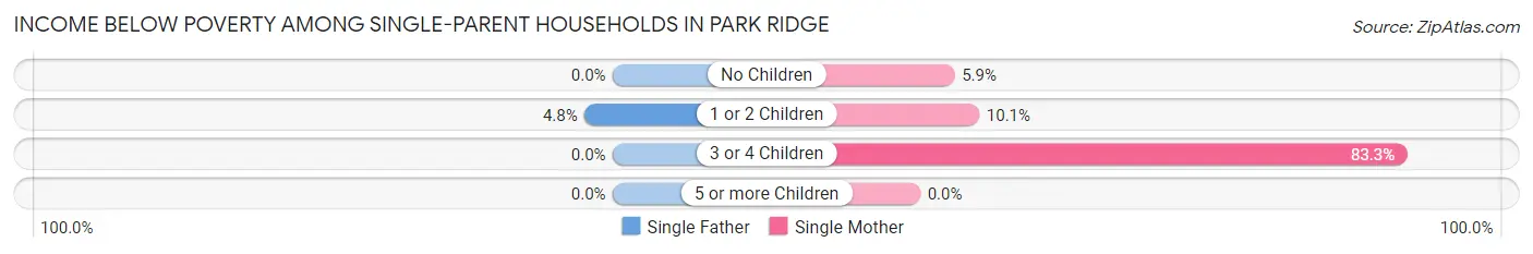 Income Below Poverty Among Single-Parent Households in Park Ridge