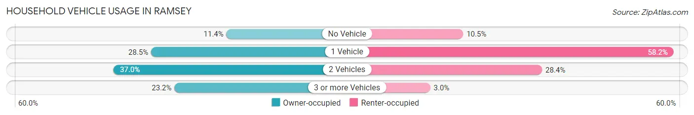 Household Vehicle Usage in Ramsey