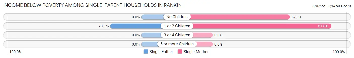 Income Below Poverty Among Single-Parent Households in Rankin