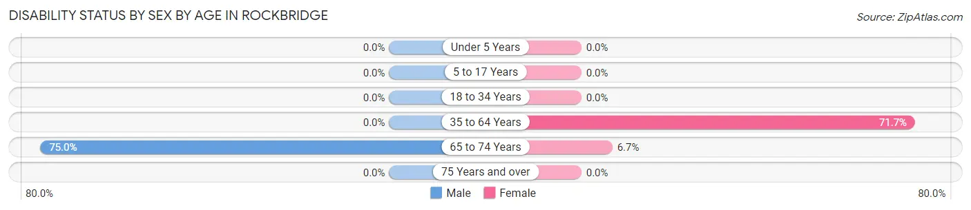 Disability Status by Sex by Age in Rockbridge