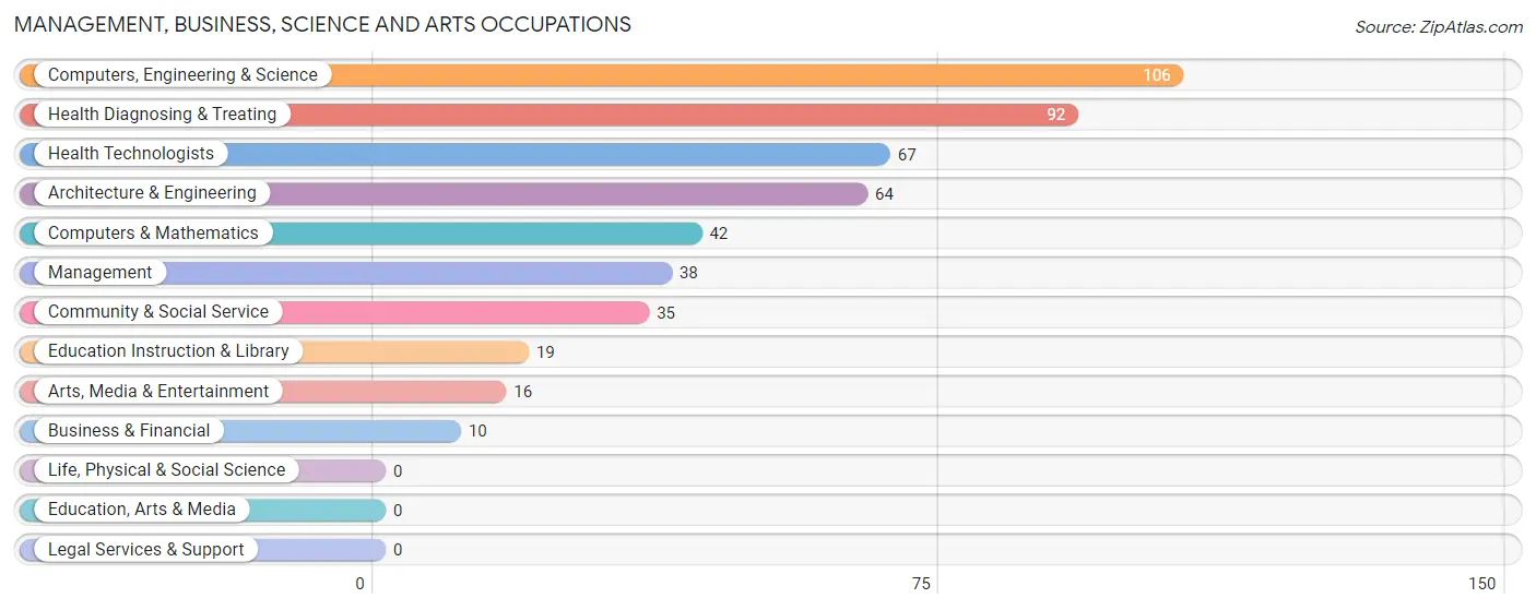 Management, Business, Science and Arts Occupations in Rome