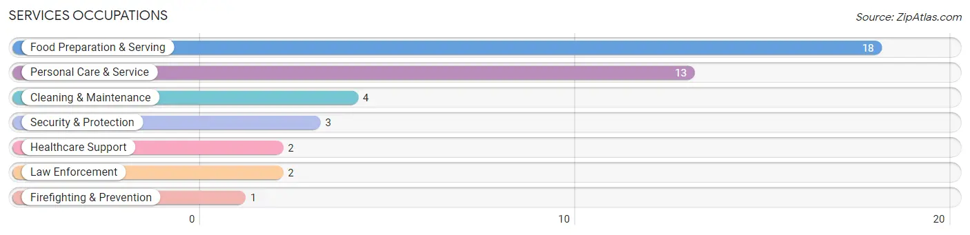 Services Occupations in Scales Mound