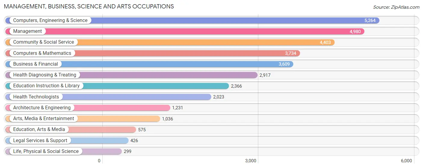 Management, Business, Science and Arts Occupations in Schaumburg