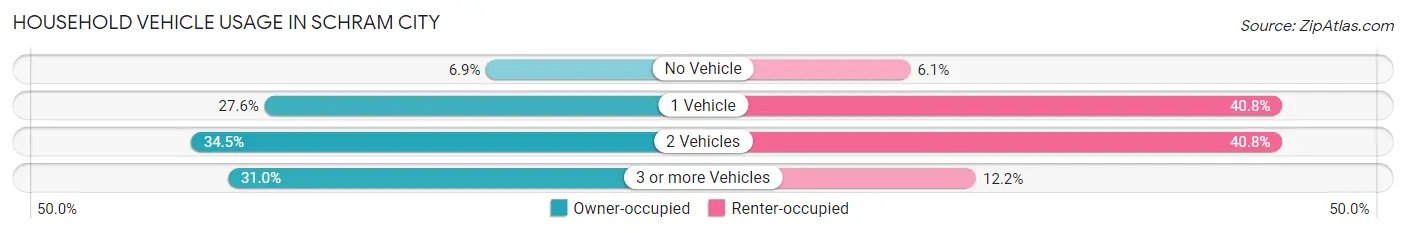 Household Vehicle Usage in Schram City