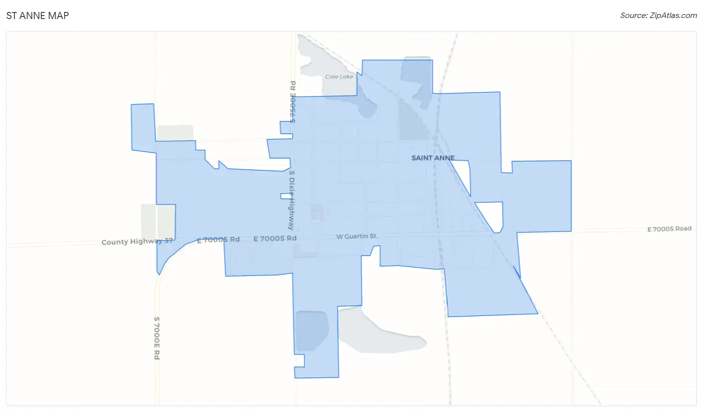 St Anne Map