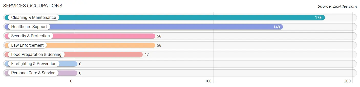 Services Occupations in Tilton