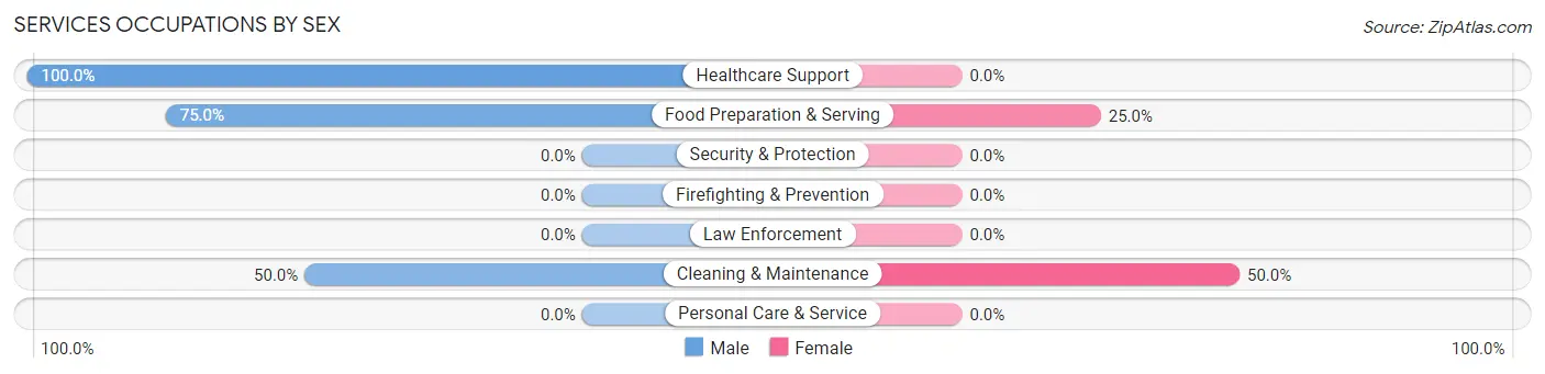 Services Occupations by Sex in Venedy