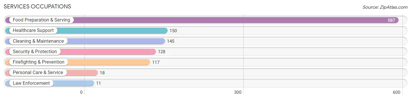 Services Occupations in Wood River