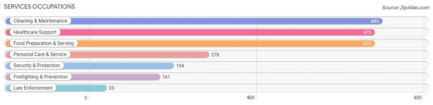 Services Occupations in Zion