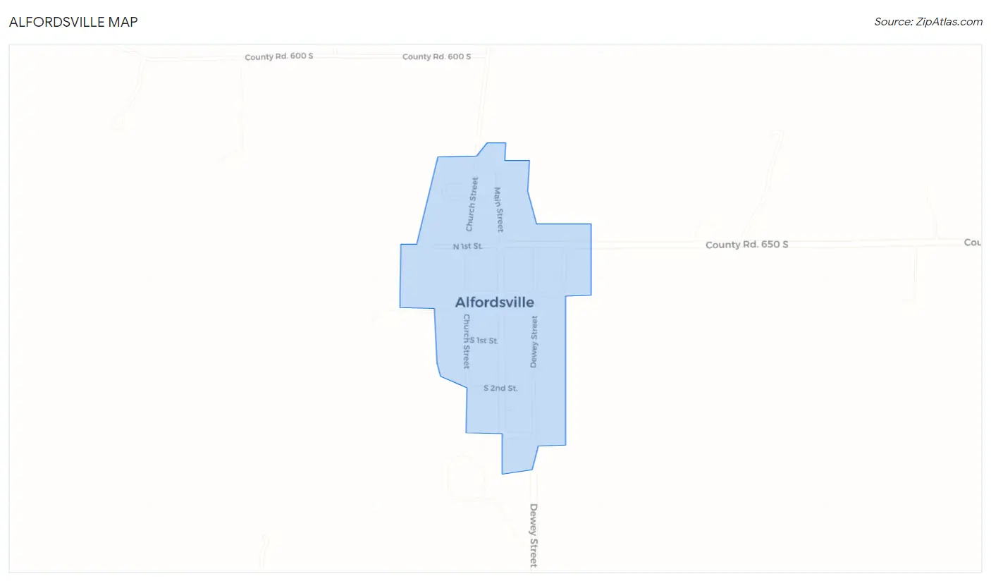 Alfordsville Map