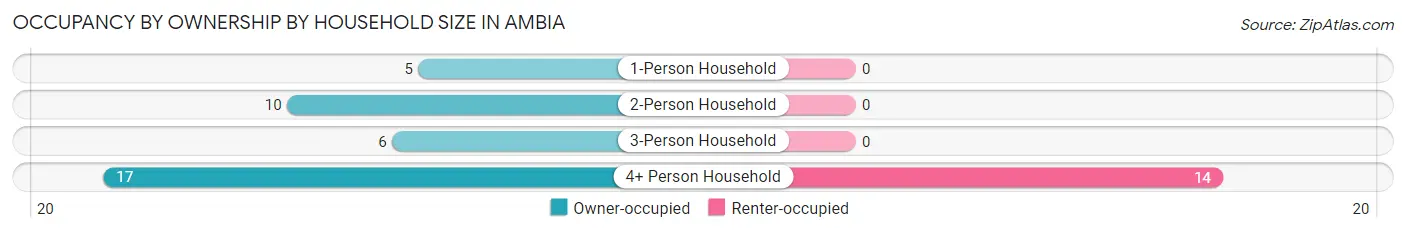 Occupancy by Ownership by Household Size in Ambia