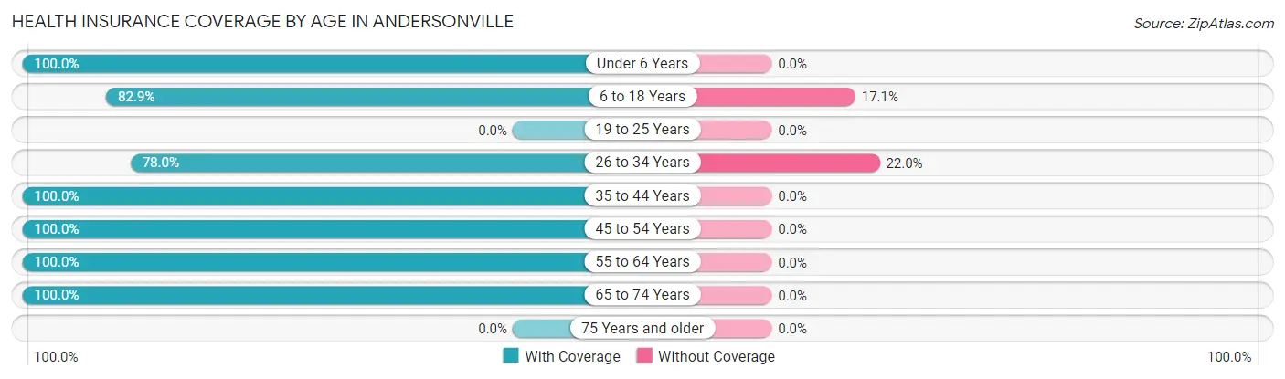 Health Insurance Coverage by Age in Andersonville