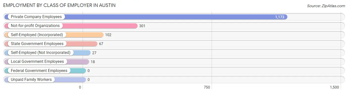 Employment by Class of Employer in Austin