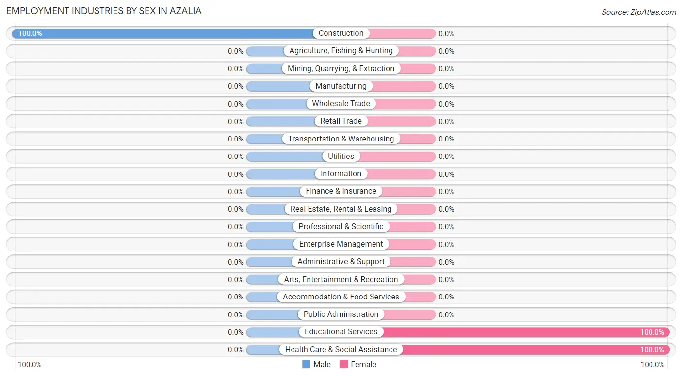 Employment Industries by Sex in Azalia