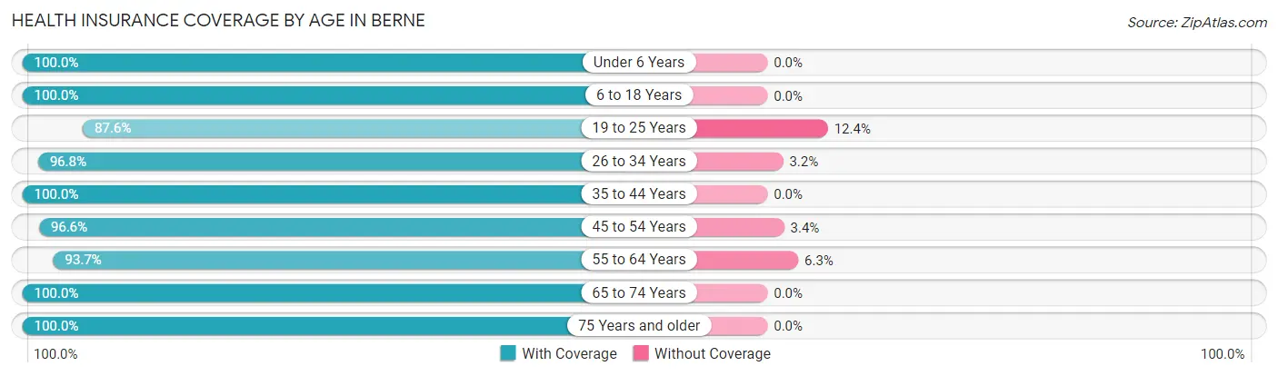 Health Insurance Coverage by Age in Berne
