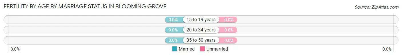 Female Fertility by Age by Marriage Status in Blooming Grove