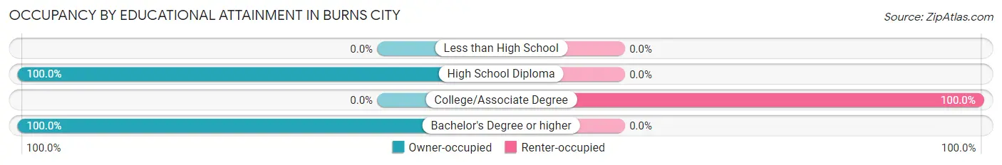 Occupancy by Educational Attainment in Burns City