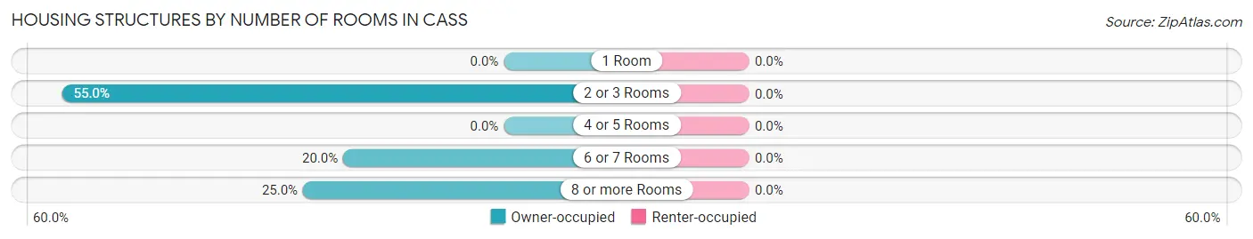 Housing Structures by Number of Rooms in Cass