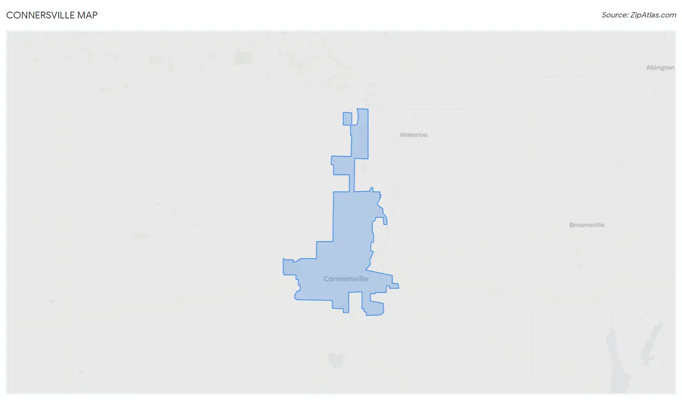 Connersville Map