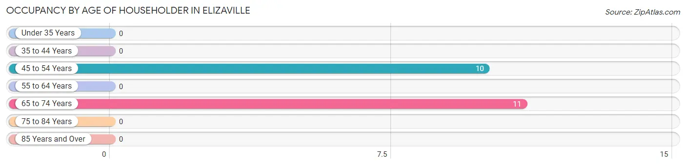 Occupancy by Age of Householder in Elizaville