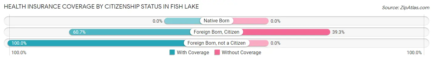 Health Insurance Coverage by Citizenship Status in Fish Lake
