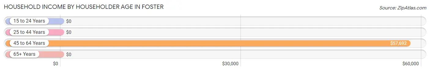 Household Income by Householder Age in Foster