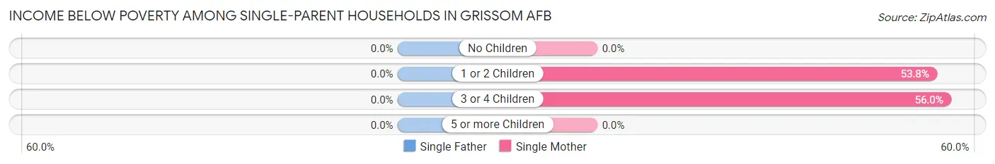 Income Below Poverty Among Single-Parent Households in Grissom AFB