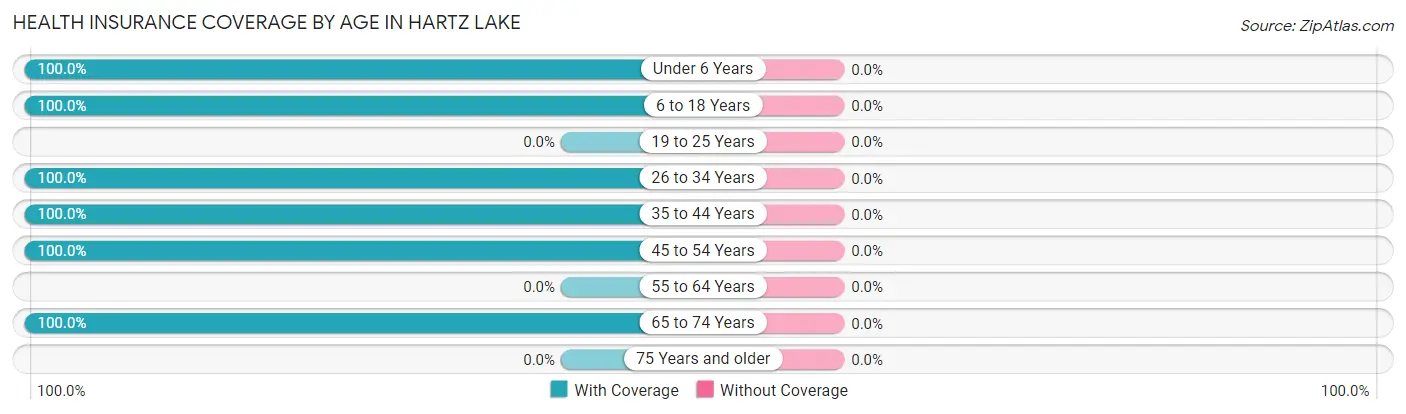 Health Insurance Coverage by Age in Hartz Lake
