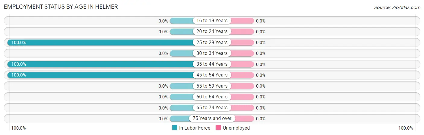 Employment Status by Age in Helmer