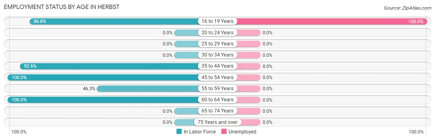 Employment Status by Age in Herbst